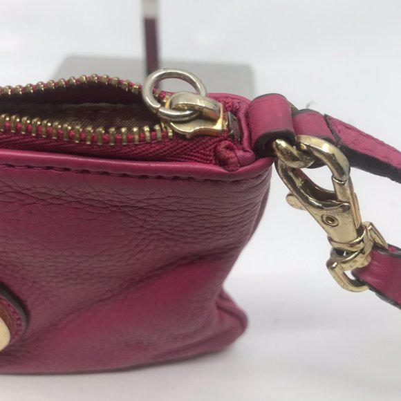 Michael Kors Leather Purple Wristlet - Picture 3 of 8